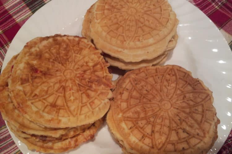 Pizzelles for holidays