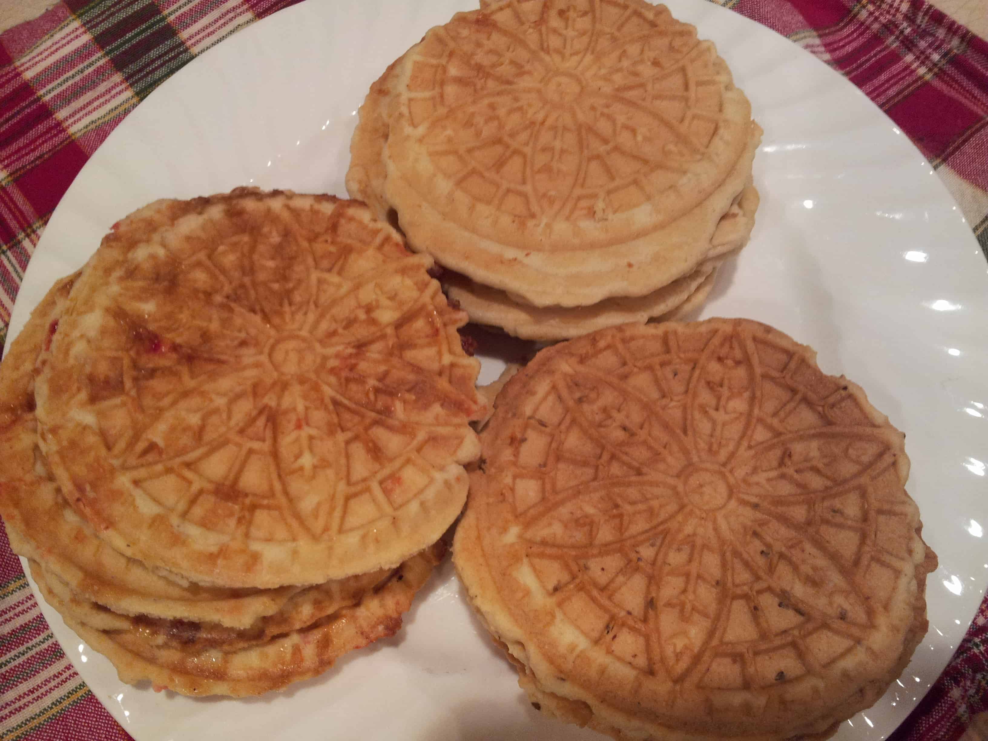 Pizzelles for holidays