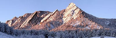 Flatirons Winter Sunrise