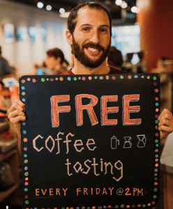 free coffee tasting