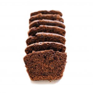 brown banana cake no background