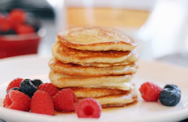 Pancakes with berries